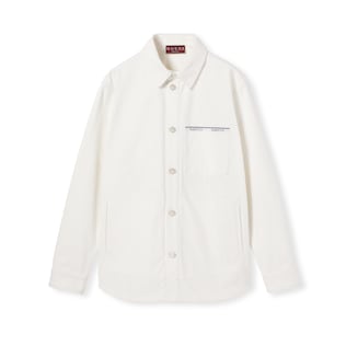 Chemise en denim à lisière en coton