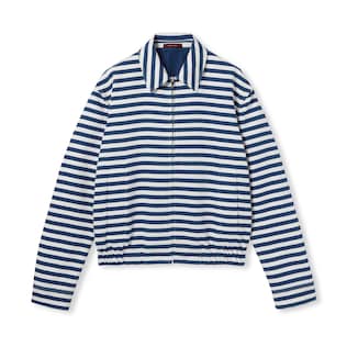 เสื้อแจ็คเก็ต Printed GG cotton jacquard zip jacket