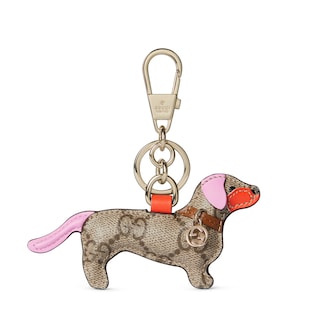 Dog-shaped bag charm