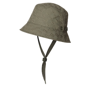 GG canvas bucket hat with tie