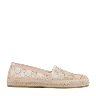 Espadrilles avec détail GG en cristaux pour femme