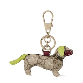 Dog-shaped bag charm