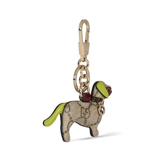 Dog-shaped bag charm