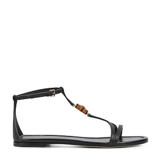 Women's sandal with bamboo detail