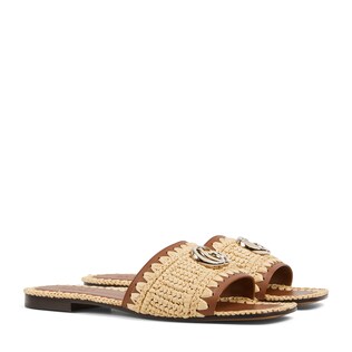 Women's slide sandal with Double G
