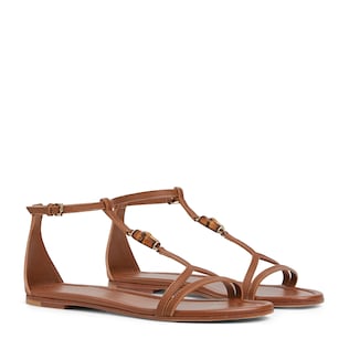Women's sandal with bamboo detail