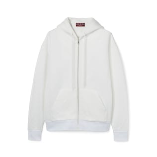 Embossed GG technical jersey zip jacket