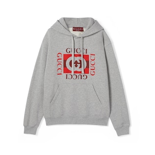 Printed cotton jersey sweatshirt