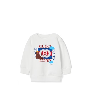 Baby cotton sweatshirt with print