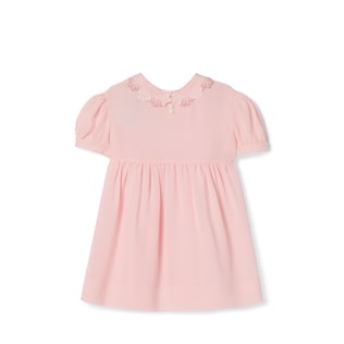 Baby embroidered silk dress