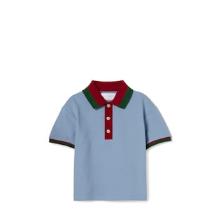 Baby cotton polo shirt with Web