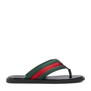 Men's thong sandal with Interlocking G