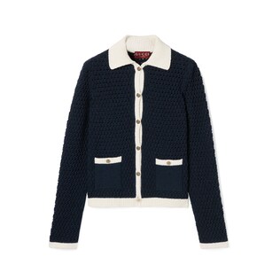 Fine cotton crochet cardigan