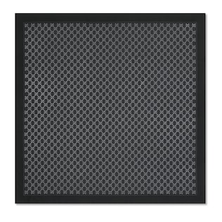 Laminated printed silk twill carré