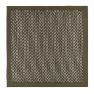 Laminated printed silk twill carré