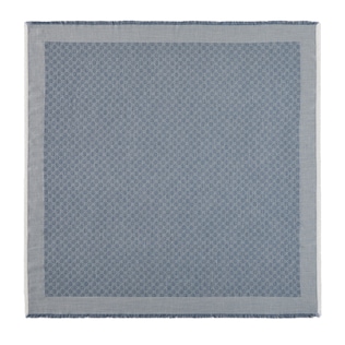 GG denim-effect shawl
