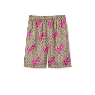 Shorts in twill di seta stampati