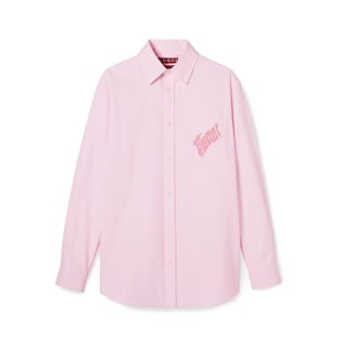 Oxford cotton shirt with embroidery