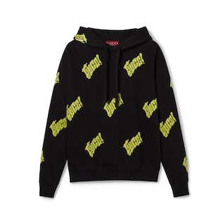 Embroidered cotton jersey sweatshirt