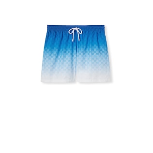 Badeshorts aus technischem Popeline mit Print