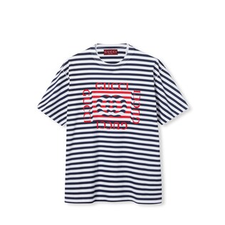 T-shirt in jersey di cotone stampato