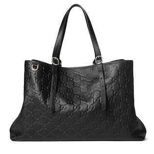 GG Emblem large tote bag