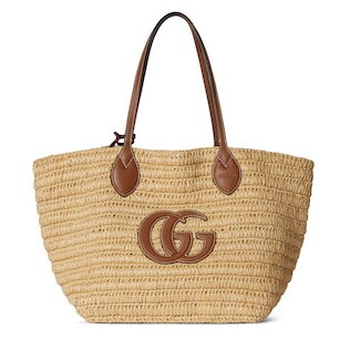 Woven medium tote bag
