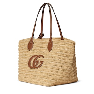 Woven medium tote bag