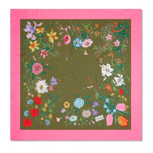 Pañuelo de seda con estampado