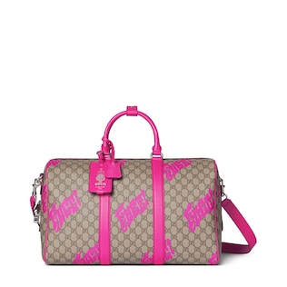 Medium duffle bag with print