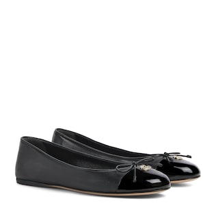 Women's ballet flat with Double G