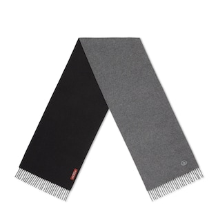 パッチ付き カシミア スカーフ