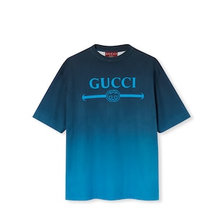 T-shirt in jersey di cotone tecnico con stampa