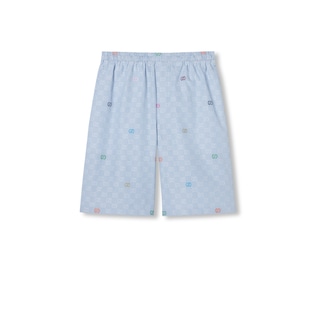 Shorts aus gestreifter Baumwolle