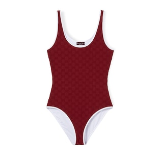 GG terrycloth jersey jacquard swimsuit
