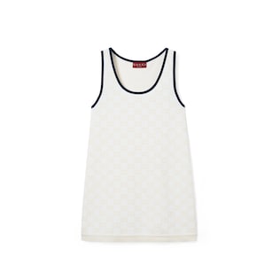 GG fine cotton jacquard dress