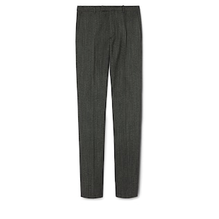 Wool mouliné pant