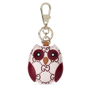 Owl-shaped bag charm