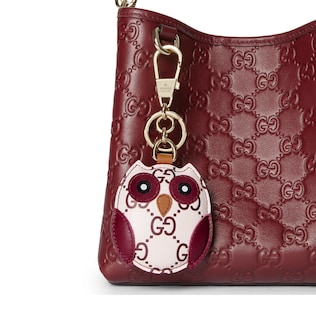 Owl-shaped bag charm