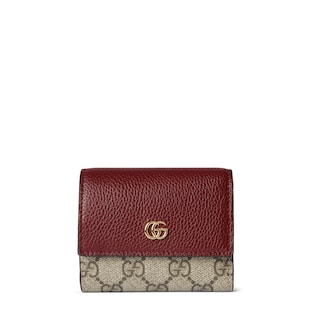 Bi-color GG Marmont mini wallet