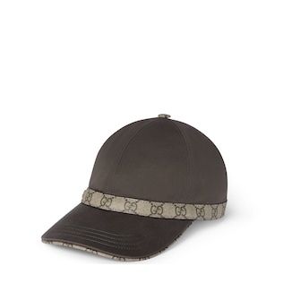 Cotton baseball hat with Double G