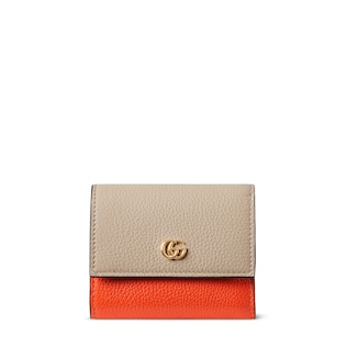 Bi-color GG Marmont mini wallet