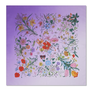 Printed silk carré