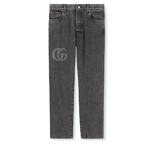 Pantalón de denim ajustado con logotipo