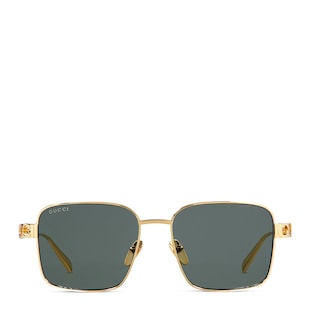 Sonnenbrille mit eckigem Rahmen