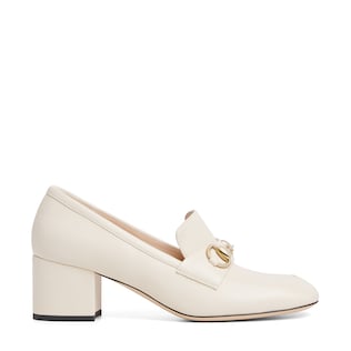 Escarpins-mocassins en cuir avec détail Mors pour femme