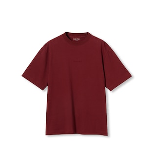 Cotton jersey T-shirt with embroidery