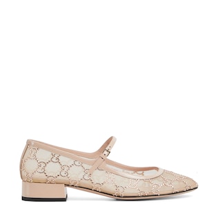 Women's GG crystal ballet flat