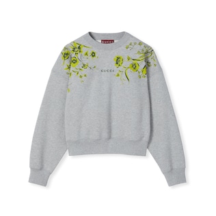 Cotton jersey sweatshirt with print