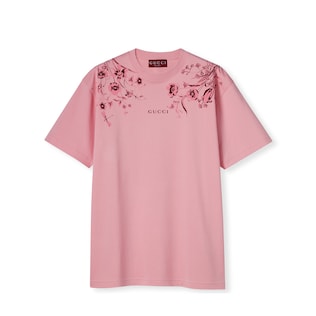 Soft cotton jersey T-shirt with print